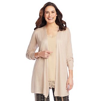 Woman Within Women's Plus Size Lightweight Open Front Cardigan
