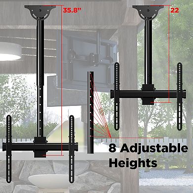 ProMounts Premium Ceiling TV Mount Fits Most 24-55 inch, Holds 110 lbs