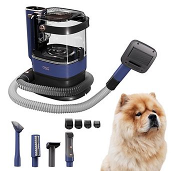 ONE Premium Pet Grooming Vacuum Kit & Dog Clippers & Dog Brush for Shedding