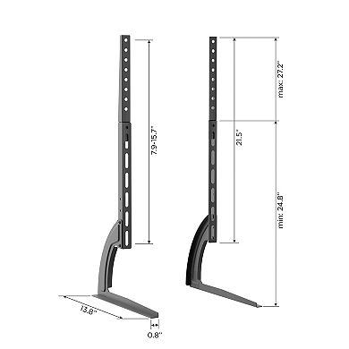 ProMounts Premium Fixed Tabletop TV Stand Mount for 13 to 72 inch Screens, Holds up to 110Lbs