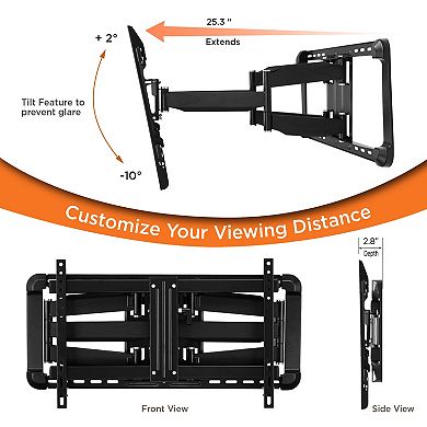 ProMounts Premium  Articulating/Full Motion TV Wall Mount for 37" to 100" Screens up to 150 lbs.