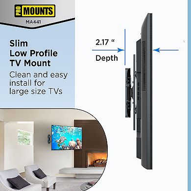 ProMounts Full Motion TV Wall Mount For Tvs 32" - 65" Up To 70 lbs