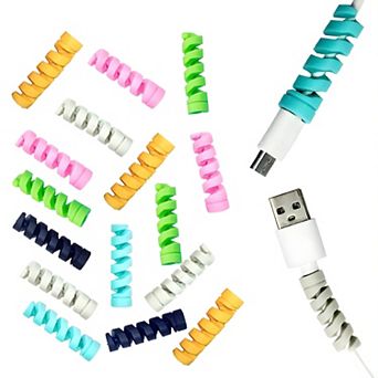 Silicone Charging Cable Protector 24 pc