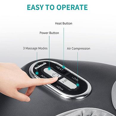 Nekteck Shiatsu Foot Massager Machine With Soothing Heat Black
