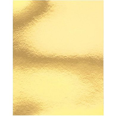 50 Pack Metallic Gold Foil Paper Board Sheets For Arts And Crafts, 8.5" X 11"