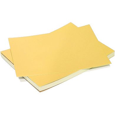 50 Pack Metallic Gold Foil Paper Board Sheets For Arts And Crafts, 8.5" X 11"