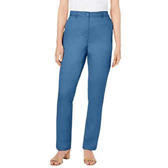 Jessica London Women's Plus Size Petite Stretch Cotton Chino Straight Leg Pant
