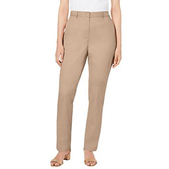 Jessica London Women's Plus Size Stretch Cotton Chino Straight Leg Pant