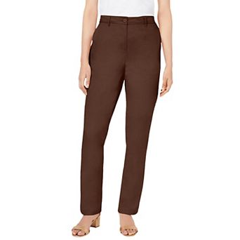 Jessica London Women's Plus Size Stretch Cotton Chino Straight Leg Pant