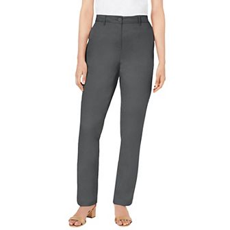 Jessica London Women's Plus Size Petite Stretch Cotton Chino Straight Leg Pant