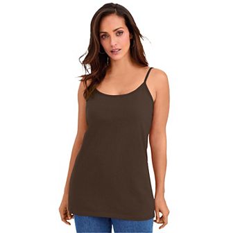 Jessica London Women's Plus Size Stretch Cotton Cami