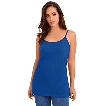 Jessica London Women's Plus Size Stretch Cotton Cami