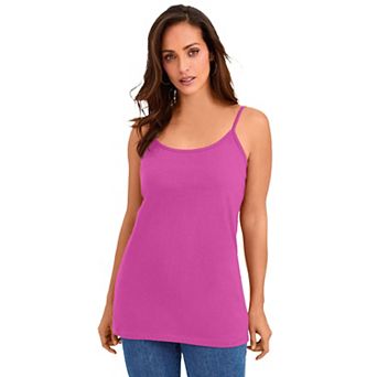 Jessica London Women's Plus Size Stretch Cotton Cami