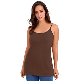 Jessica London Women's Plus Size Stretch Cotton Cami