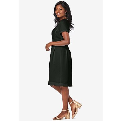 Jessica London Women's Plus Size Fit & Flare Dress