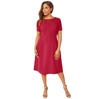 Jessica London Women's Plus Size Fit & Flare Dress