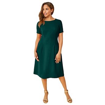 Jessica London Women's Plus Size Fit & Flare Dress