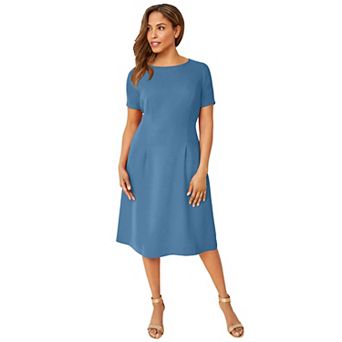 Jessica London Women's Plus Size Fit & Flare Dress