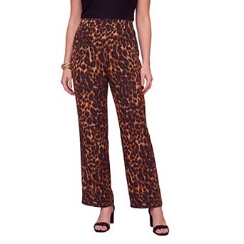 Jessica London Women's Plus Size Everyday Stretch Knit Wide Leg Pant