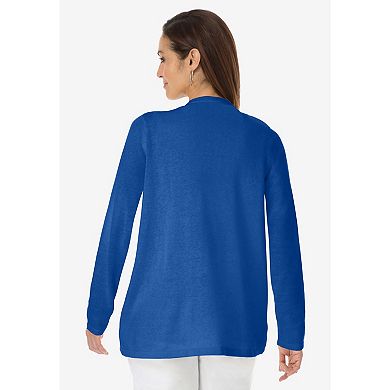 Jessica London Women's Plus Size Flyaway Cardigan