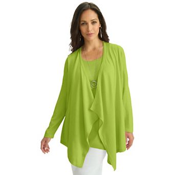 Jessica London Women's Plus Size Flyaway Cardigan