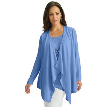 Jessica London Women's Plus Size Flyaway Cardigan