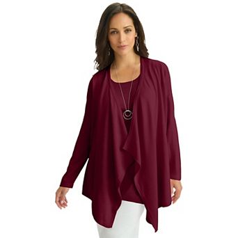 Jessica London Women's Plus Size Flyaway Cardigan