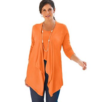 Jessica London Women's Plus Size Flyaway Cardigan