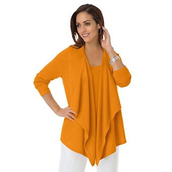 Jessica London Women's Plus Size Flyaway Cardigan
