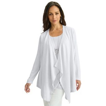 Jessica London Women's Plus Size Flyaway Cardigan
