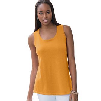 Jessica London Women's Plus Size Scoop-Neck Sweater Tank