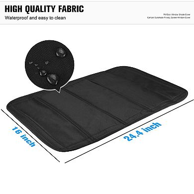 2pcs Rv Door Shade Cover Foldable