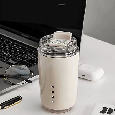 Smeg Stainless Steel Insulated Vacuum Coffee Wall Mug Travel Tumbler