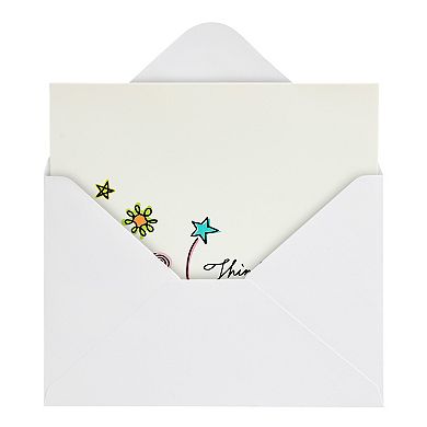36 Pack Blank Thinking Of You Cards With Envelopes, 6 Assorted Designs, 4x6 In