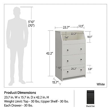 Ameriwood Home The Loft 3 Drawer Dresser