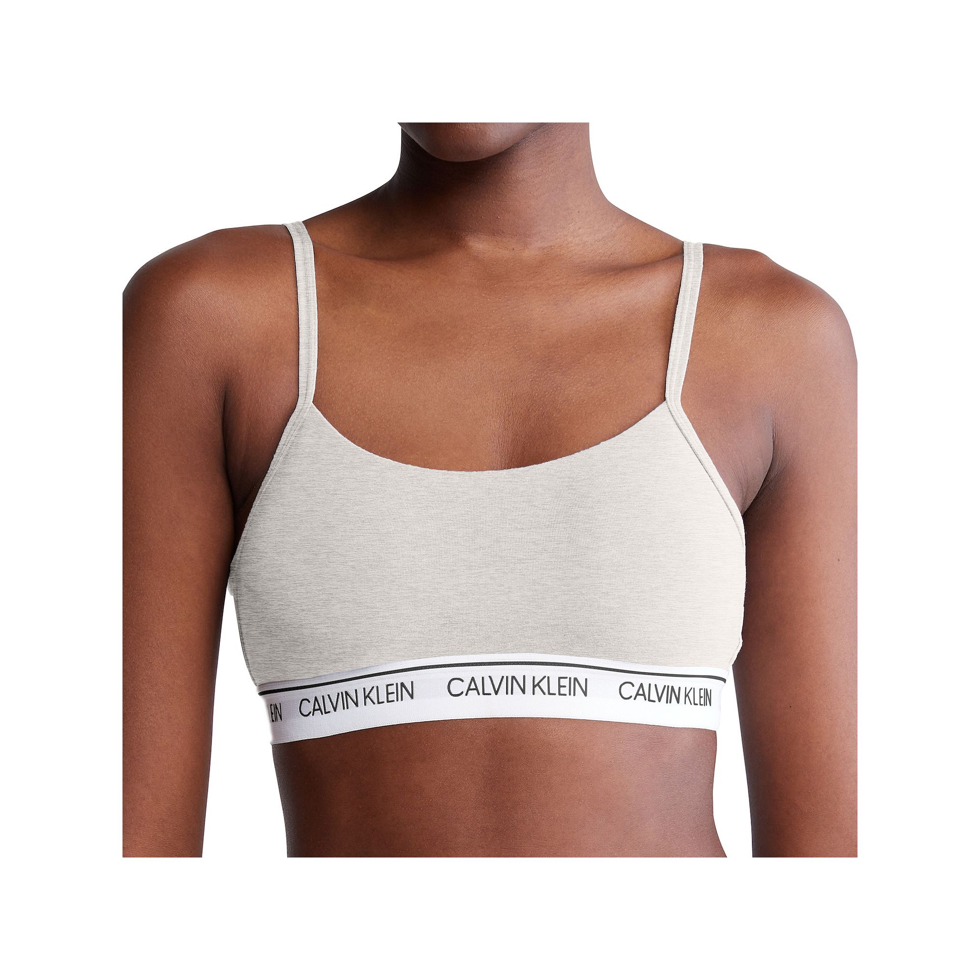 Womens Calvin Klein Archive Logo Lightly Lined Bralette QF7534, Size: XS, 