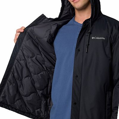 Men s Columbia Cedar Cliff II Hooded Snap Front Insulated Jacket