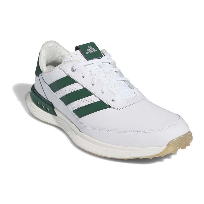 adidas S2G 24 Men's Leather Spikeless Golf Shoes, Size: 10, White Green