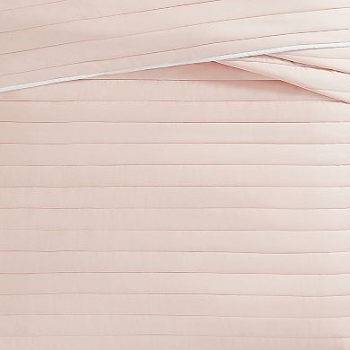 Christian Siriano NY Cotton Sateen Blush Quilt Set with Shams