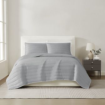 Christian Siriano NY® Cotton Sateen Blush Quilt Set with Shams