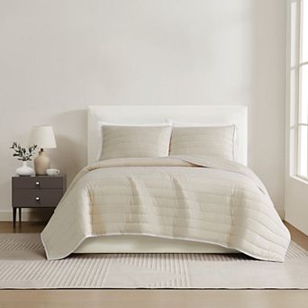 Christian Siriano NY® Cotton Sateen Blush Quilt Set with Shams