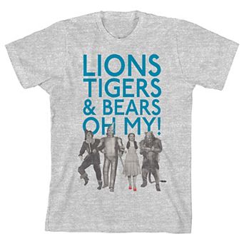 Boys 8-20 Wizard Of Oz Lions Tigers & Bears Oh My Graphic Tee
