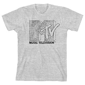 Boys 8-20 MTV Pencil Sketch Logo Graphic Tee