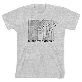 Boys 8-20 MTV Pencil Sketch Logo Graphic Tee