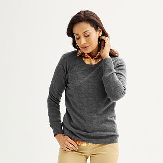 Women's Croft & Barrow® Extra Soft Crewneck Sweater