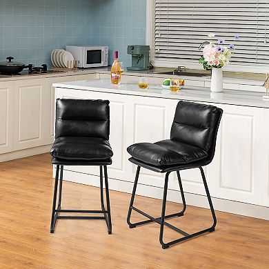 Glitzhome Modern Bar Stools Set Of 2
