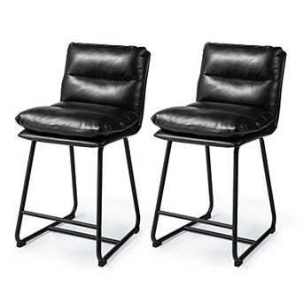 Glitzhome Modern Bar Stools Set Of 2