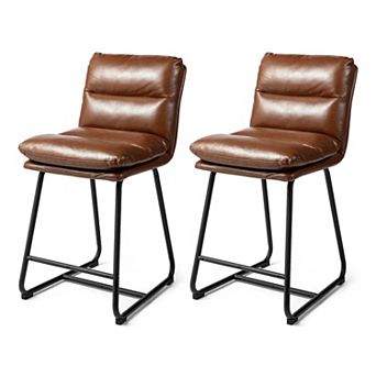 Glitzhome Modern Bar Stools Set Of 2