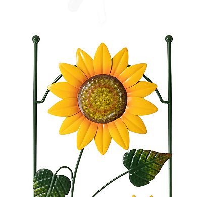 Glitzhome 48''h Sunflower Decorative Garden Yard Stakes,