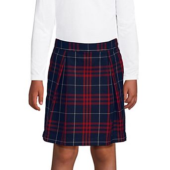Girls 2-20 Lands' End School Uniform Top Of Knee Plaid Skort